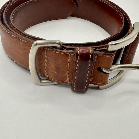 Banana Republic Men's Brown Leather Belt size 34 - Picture 2 of 6